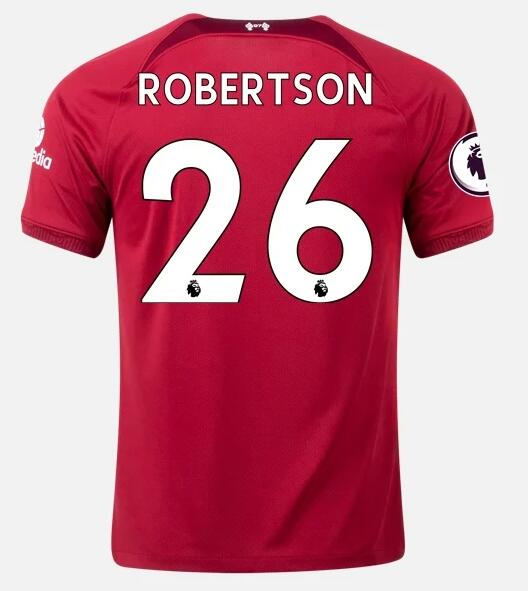 Liverpool 2022/23 Home 26 ANDREW ROBERSTON Shirt Soccer Jersey