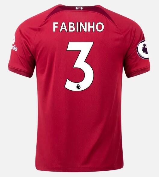 Liverpool 2022/23 Home 3 FABINHO Shirt Soccer Jersey