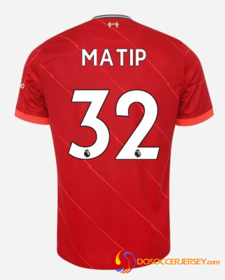 Liverpool 21/22 Home 32 Matip Shirt Soccer Jersey