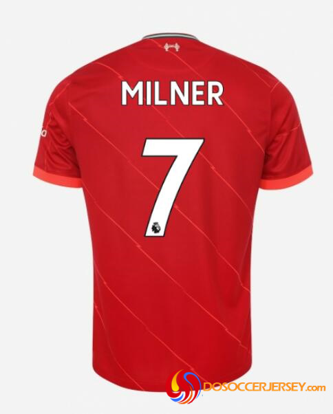 Liverpool 21/22 Home 7 Milner Shirt Soccer Jersey