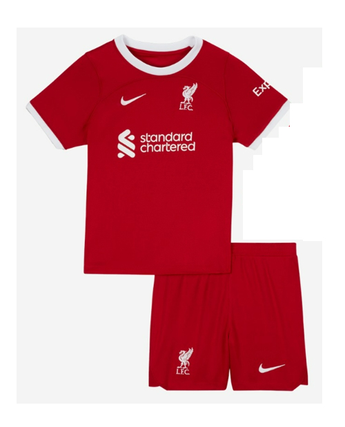 Liverpool 2023/24 Home Kids Soccer Kit Children Shirt + Shorts