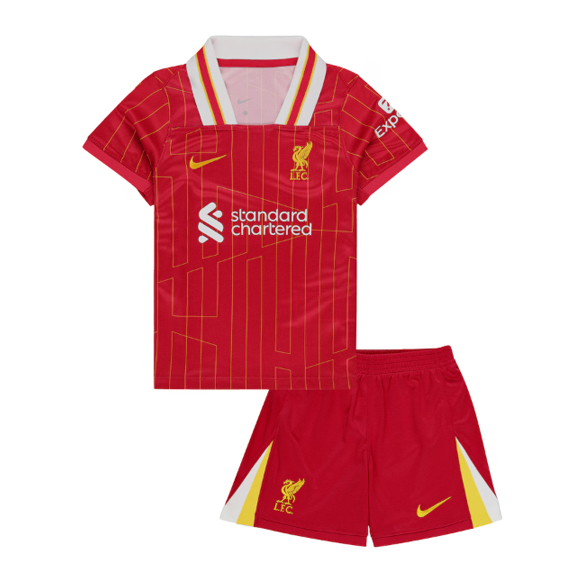 Liverpool 2024/25 Home Kids Soccer Kit Children Shirt + Shorts