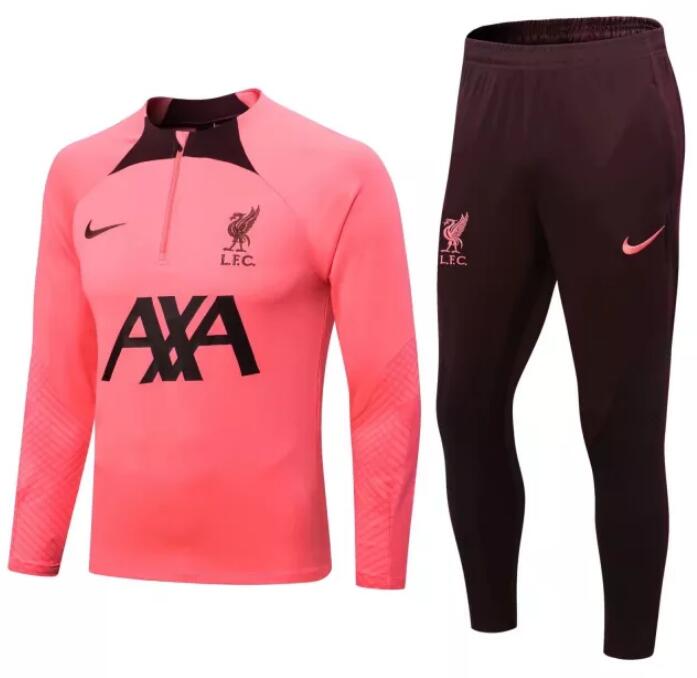 Liverpool 2022/23 Pink Training Suit (Sweatshirt+Trouser)