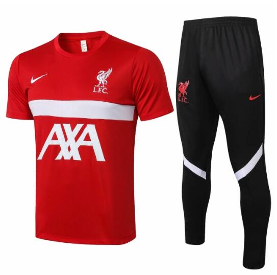 Liverpool 2021 Red Training Suits (Shirt+Trousers)