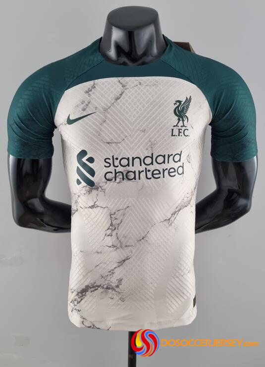 Liverpool 2022/23 Special Green White Match Version Shirt Soccer Jersey