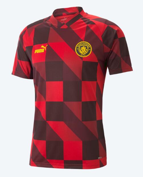 Manchester City 2023/24 Pre-Game Red Black Match Version Training Shirt