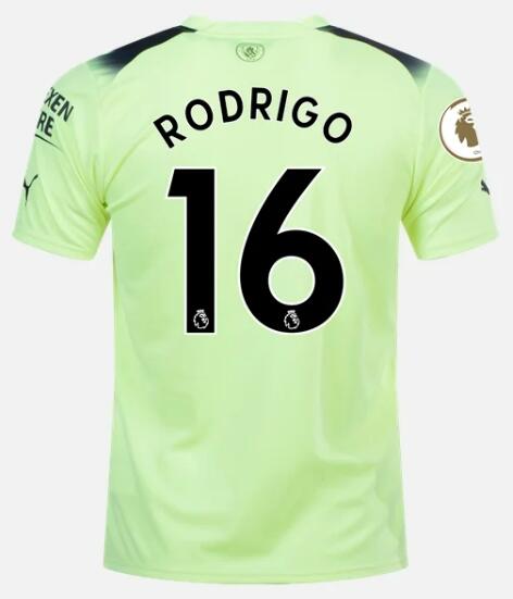 Manchester City 2022/23 Third 16 Rodri Shirt Soccer Jersey