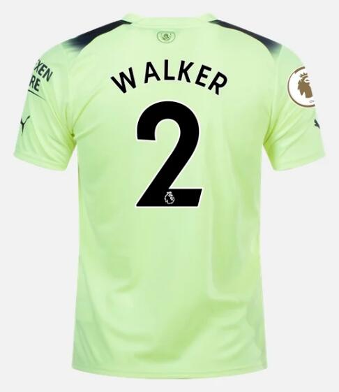 Manchester City 2022/23 Third 2 Walker Shirt Soccer Jersey