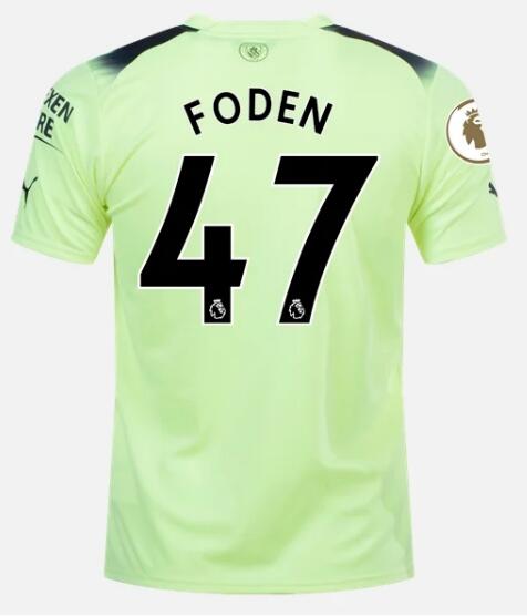 Manchester City 2022/23 Third 47 Foden Shirt Soccer Jersey