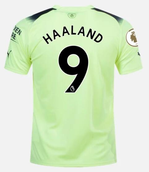 Manchester City 2022/23 Third 9 ERLING HAALAND Shirt Soccer Jersey