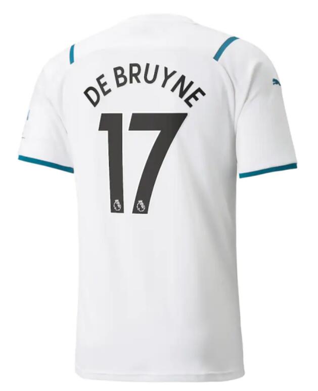 Manchester City 2021/22 Away 17 DE BRUYNE Shirt Soccer Jersey