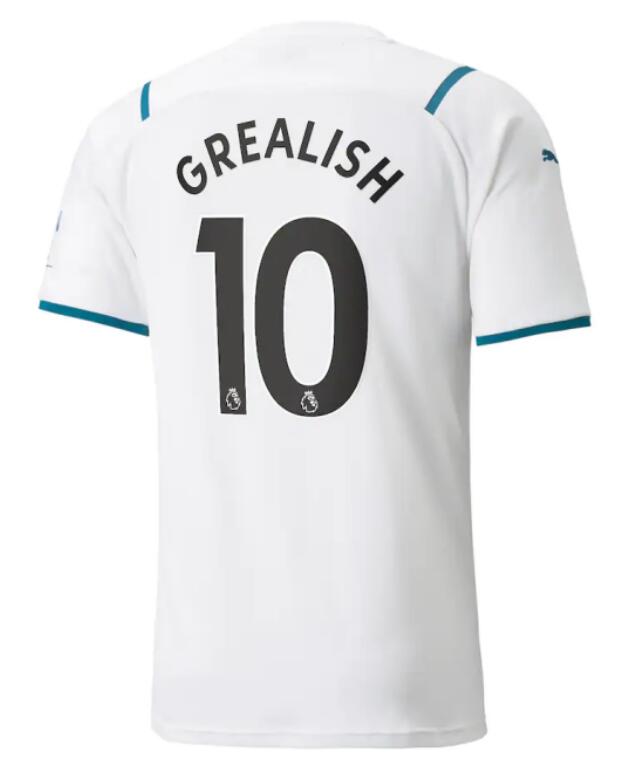 Manchester City 2021/22 Away 10 GREALISH Shirt Soccer Jersey