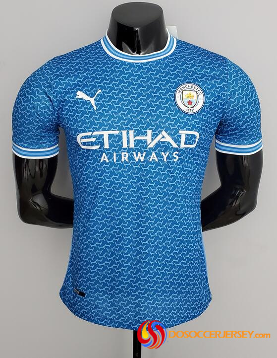 Manchester City 2022/23 Blue Special Match Version Shirt Soccer Jersey