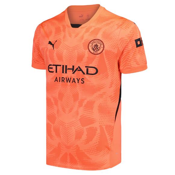 Manchester City 2024/25 Goalkeeper Orange Shirt Soccer Jersey