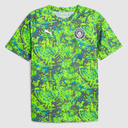 Manchester City 2025/26 Green Pre-Game Training Shirt