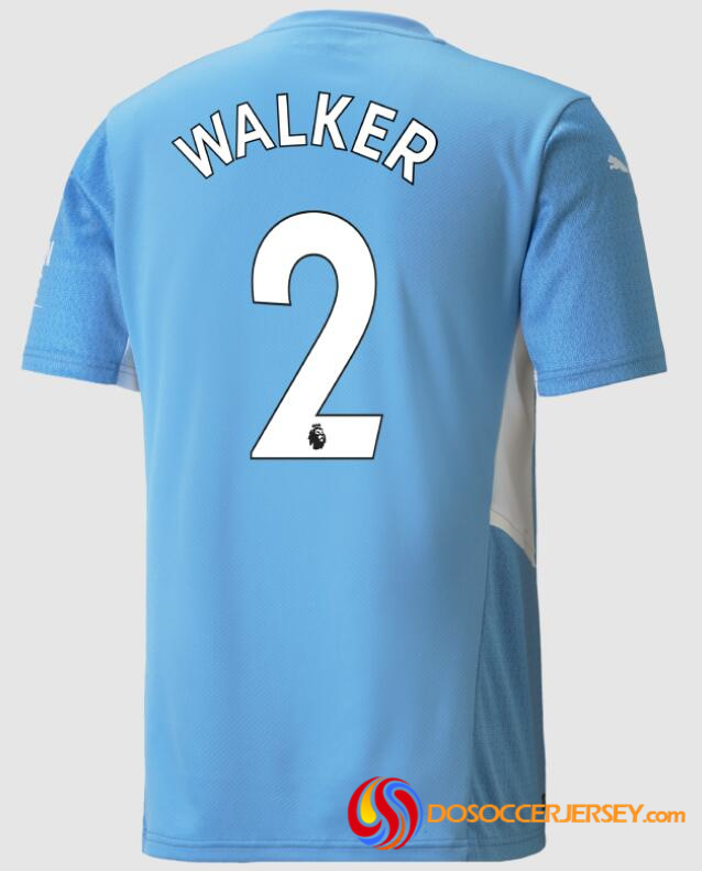 Manchester City 2021/22 Home 2 Walker Shirt Soccer Jersey