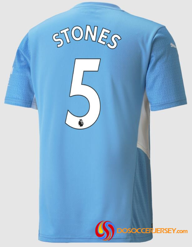 Manchester City 2021/22 Home 5 Stones Shirt Soccer Jersey