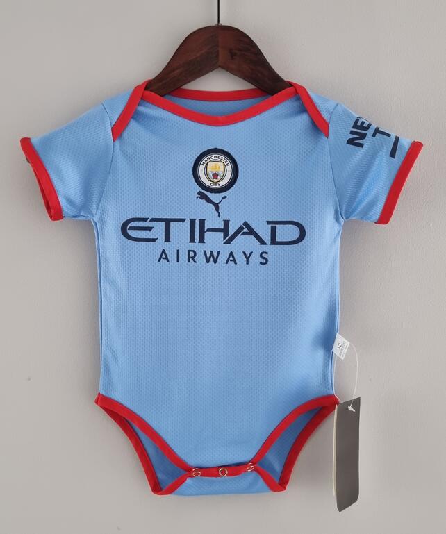 Manchester City 2022/23 Home Infant Baby Shirt Soccer Jersey Kit