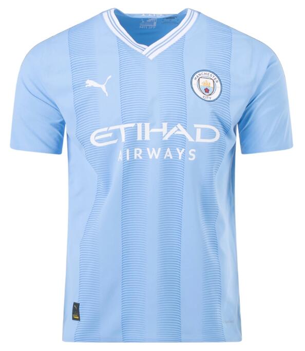 Manchester City 2023/24 Home Match Version Shirt Soccer Jersey