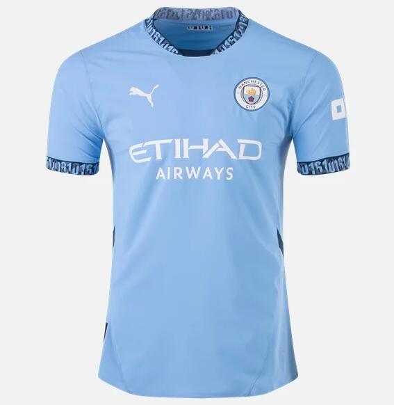 Manchester City 2024/25 Home Match Version Shirt Soccer Jersey