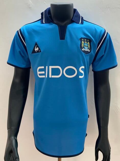 Manchester City 2001/02 Home Retro Shirt Soccer Jersey