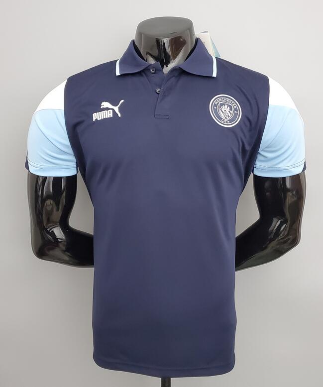 Manchester City 2021/22 Navy Polo Shirt