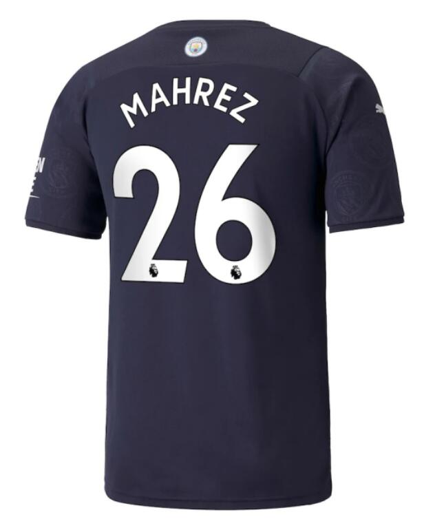 Manchester City 2021/22 Third 26 MAHREZ Shirt Soccer Jersey