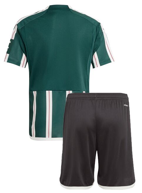 Manchester United 2023/24 Away Kids Soccer Kit Children Shirt and Shorts