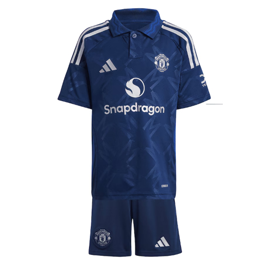 Manchester United 2024/25 Away Kids Soccer Kit Children Shirt and Shorts