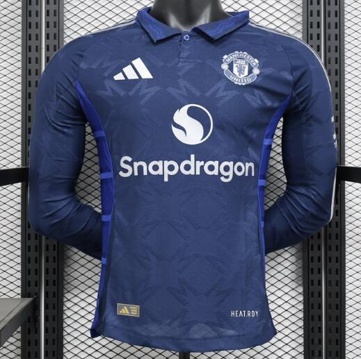 Manchester United 2024/25 Away Long Sleeved Match Version Shirt Soccer Jersey