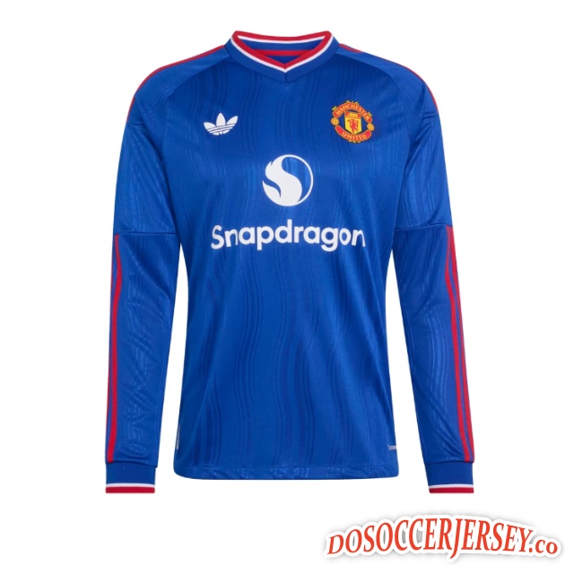 Manchester United 2026/27 Away Long Sleeved Match Version Shirt Soccer Jersey