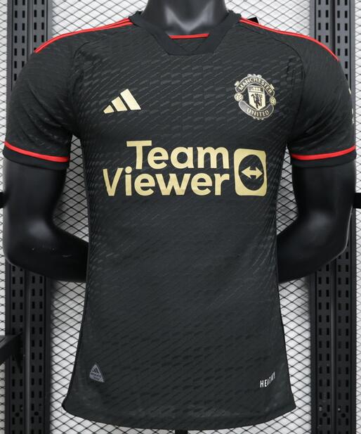 Manchester United 2023/24 Black Match Version Shirt Soccer Jersey