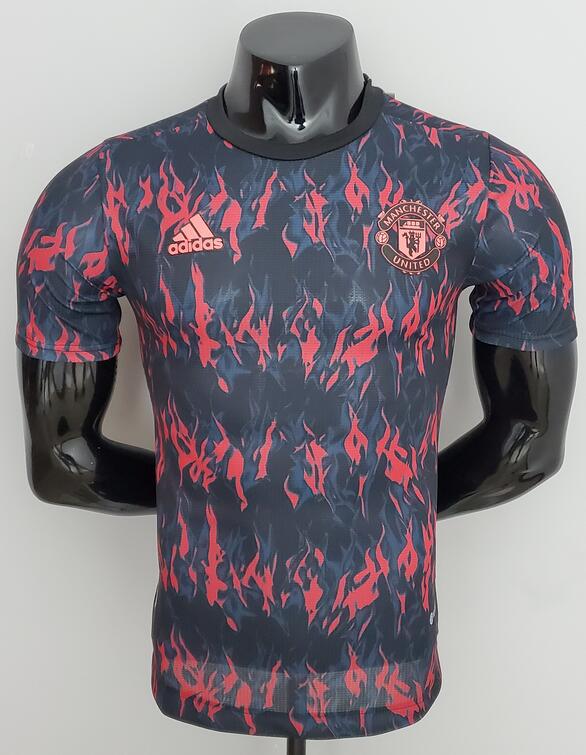 Manchester United 2022/23 Black Red Match Version Training Shirt ...