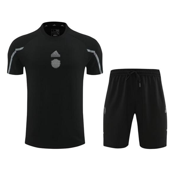 Manchester United 2024/25 Black Training Uniforms (Shirt+Shorts)