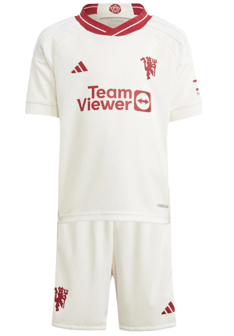 Manchester United 2023/24 Third Kids Soccer Kit Children Shirt and Shorts