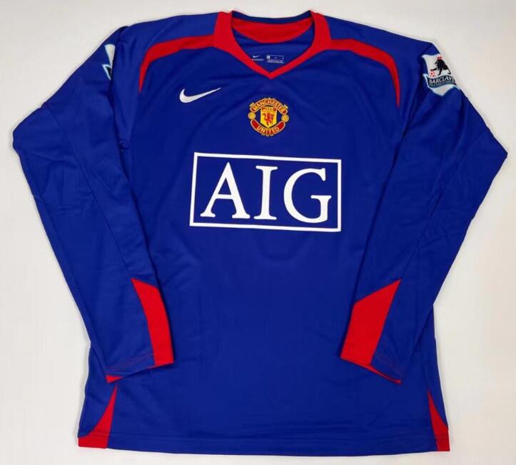 Manchester United 2006/07 Third Retro Long Sleeved Shirt Soccer Jersey