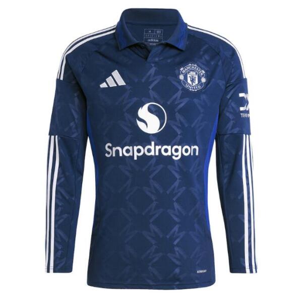 Manchester United 2024/25 Away Long Sleeved Shirt Soccer Jersey