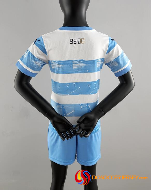 Manchester City 2022/23 Special Kids Blue Soccer Kit Children Shirt + Shorts
