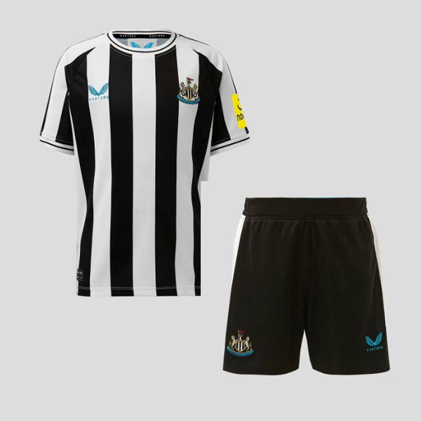 Newcastle United 2022/23 Home Kids Soccer Jersey Kit Children Shirt and Shorts