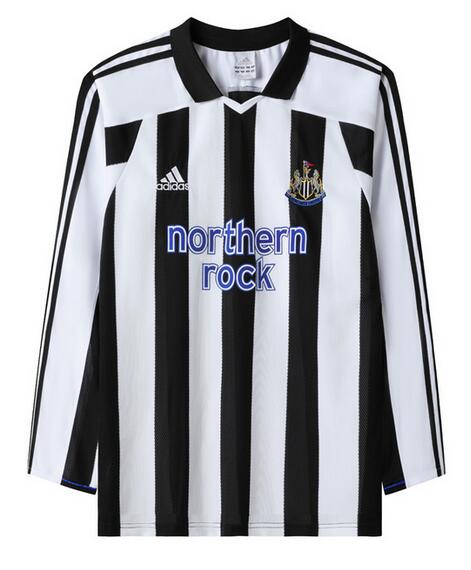 Newcastle United 2003/05 Home Retro Long Sleeved Shirt Soccer Jersey