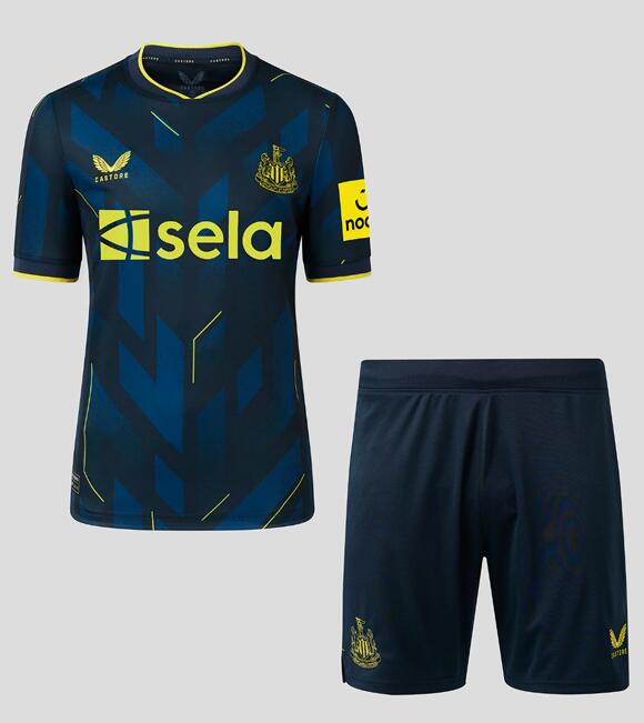 Newcastle United 2023/24 Third Kids Soccer Jersey Kit Children Shirt and Shorts