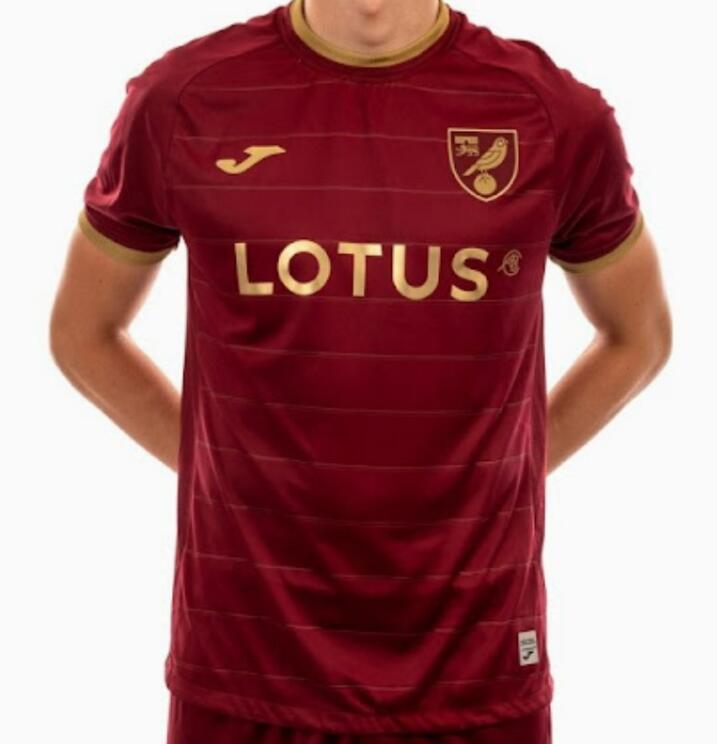 Norwich City Errea 2022/23 Away Shirt Soccer Jersey