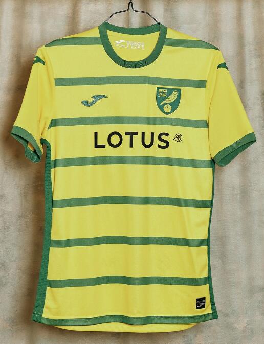Norwich City Errea 2023/24 Home Shirt Soccer Jersey
