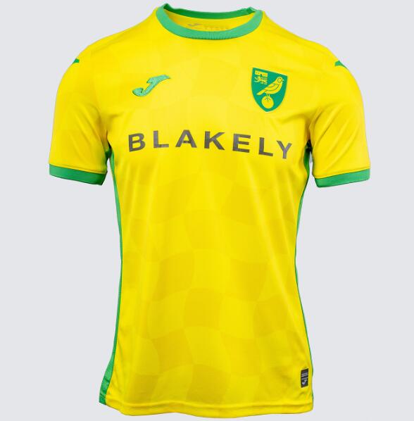 Norwich City Errea 2024/25 Home Shirt Soccer Jersey