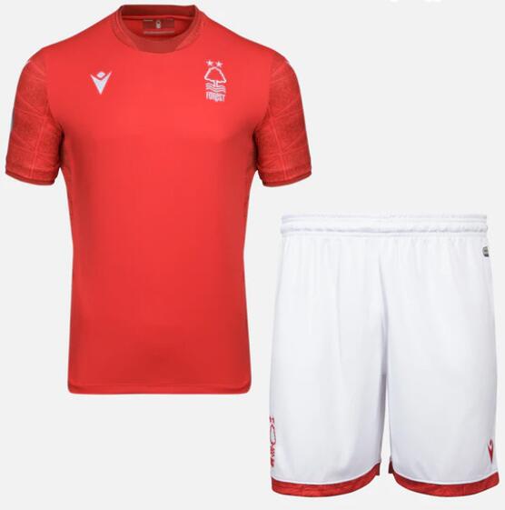 Nottingham Forest 2022/23 Home Kids Soccer Kit Children Shirt + Shorts