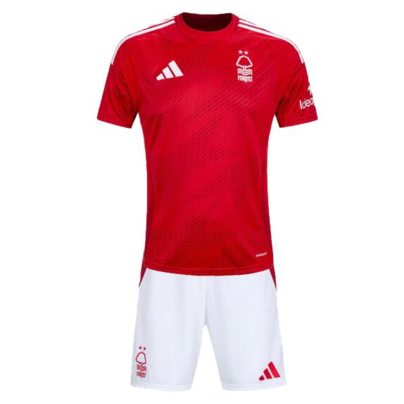 Nottingham Forest 2024/25 Home Kids Soccer Kit Children Shirt + Shorts
