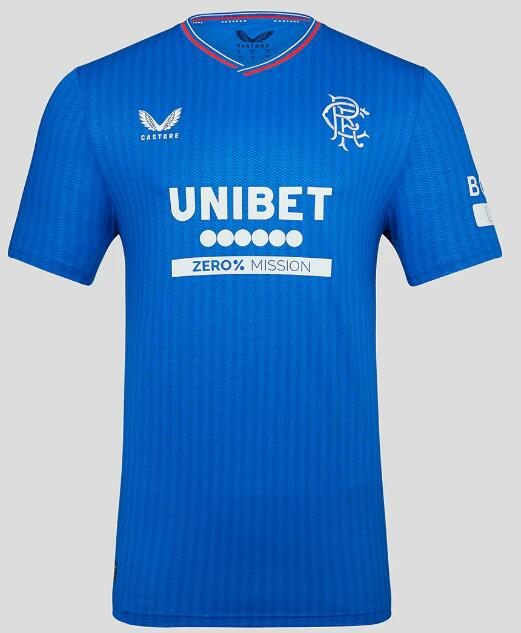 Glasgow Rangers 2023/24 Home Shirt Soccer Jersey