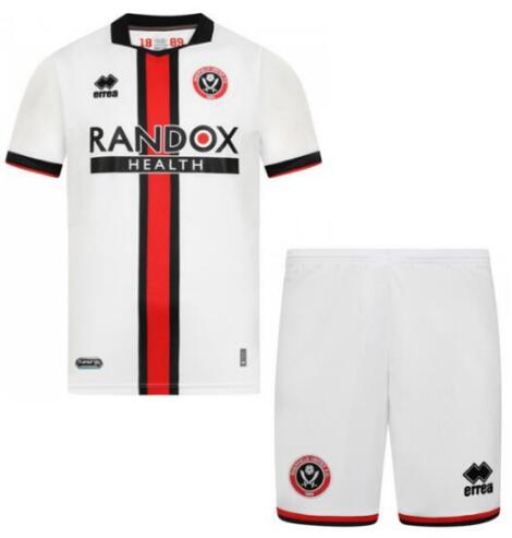 Sheffield United 2022/23 Away Kids Soccer Kit Children Shirt + Shorts
