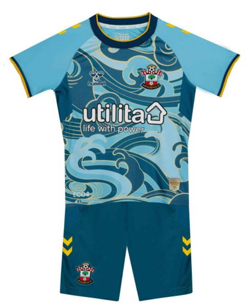 Southampton 2022/23 Away Kids Soccer Kit Children Shirt + Shorts