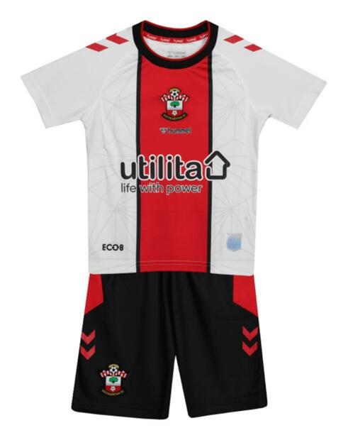 Southampton 2022/23 Home Kids Soccer Kit Children Shirt + Shorts